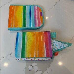 Lovevery Standing Card Holder and Soft Book for Baby Rainbow Montessori